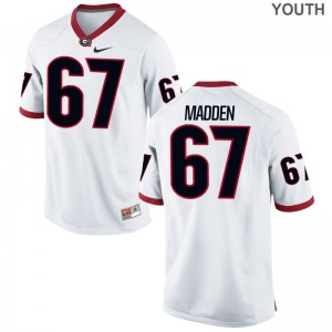 Sam Madden UGA Jersey X Large White For Kids Limited