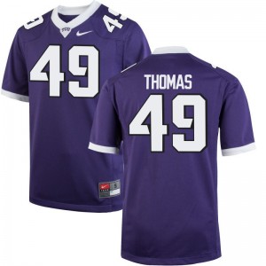 Horned Frogs Limited Semaj Thomas For Men Purple Jersey X Large