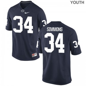 Shane Simmons Kids Jersey Youth X Large Limited Navy Penn State