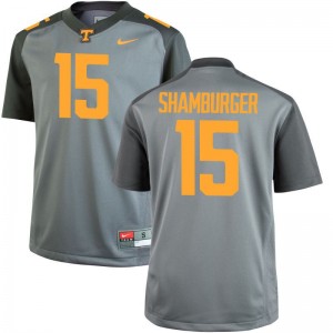 Limited Shawn Shamburger Jersey S-3XL Tennessee Volunteers For Men Gray
