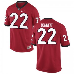 Men Limited Stitched UGA Jersey Stetson Bennett Red Jersey