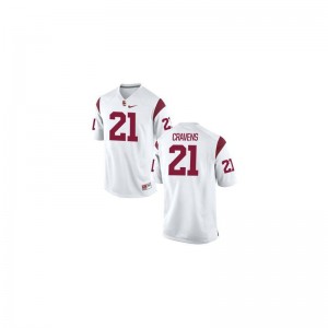 Large USC Trojans Su'a Cravens Jersey College Kids Limited White Jersey