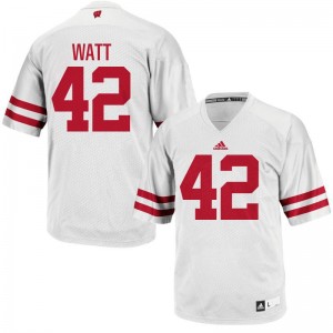 T.J. Watt UW Jerseys For Men Authentic White