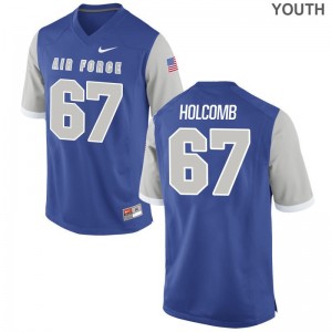 Tanner Holcomb For Kids Jerseys Youth X Large Air Force Academy Royal Limited