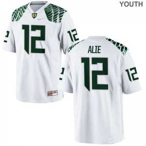 Taylor Alie Oregon Jerseys Youth X Large For Kids Limited - White