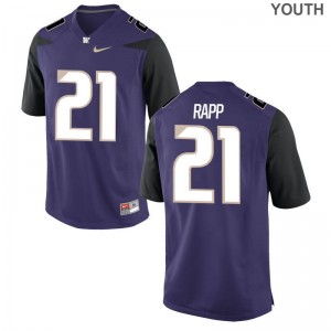 University of Washington Taylor Rapp Jersey Large Youth Limited Jersey Large - Purple