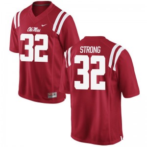 Temario Strong Ole Miss Youth Jersey Red Limited Jersey