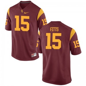 Kids Limited USC Jersey Large Thomas Fitts - White
