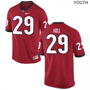 Tim Hill UGA Bulldogs Jersey Large Limited For Kids Red