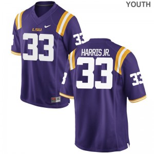 Youth Todd Harris Jr. Jerseys X Large Louisiana State Tigers Limited - Purple
