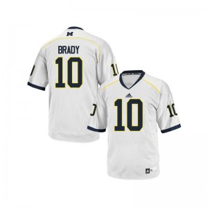 For Kids Tom Brady Jersey X Large University of Michigan Limited - White