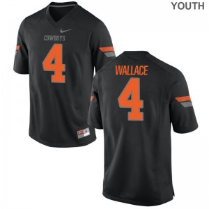 Oklahoma State Cowboys Tracin Wallace Jersey Large For Kids Limited Jersey Large - Black