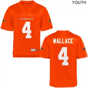 Tracin Wallace Oklahoma State Jersey Small Limited Kids - Orange