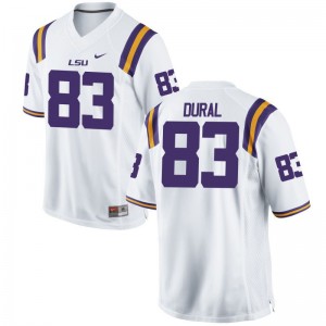 For Men Travin Dural Jersey White Limited LSU Jersey