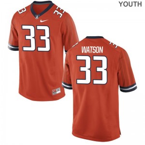 Limited Tre Watson Jerseys Small University of Illinois Youth(Kids) - Orange