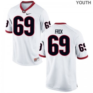 Trent Frix Jersey Youth XL UGA For Kids Limited - White