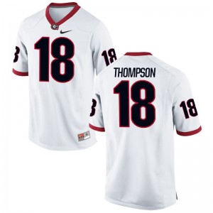 Trenton Thompson Jerseys Georgia White Limited For Men Official Jerseys