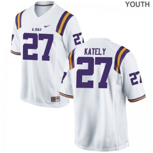 Treven Kately Youth(Kids) Jersey XL Limited LSU - White
