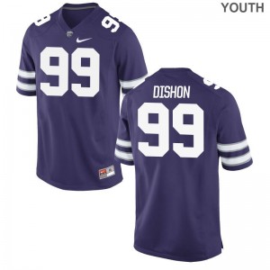 Trey Dishon Kids Purple Jersey Large KSU Limited
