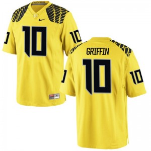 Oregon Ducks Ty Griffin Jersey Mens Limited Gold Jersey