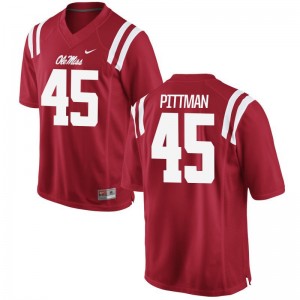 Tyler Pittman Youth Jerseys XL Ole Miss Limited - Red