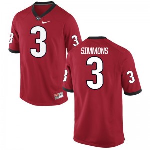 Tyler Simmons Mens Red Jersey UGA Limited