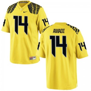 Men Ugo Amadi Jersey Official Gold Limited Ducks Jersey