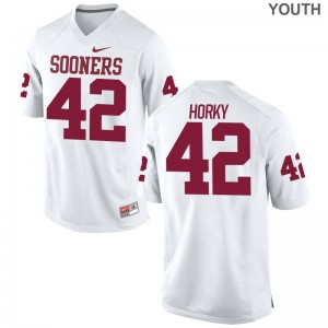 Wesley Horky OU Jersey Youth Small Youth Limited Jersey Youth Small - White