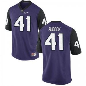 Will Zudock Youth(Kids) Jersey Youth Small Limited Texas Christian - Purple Black