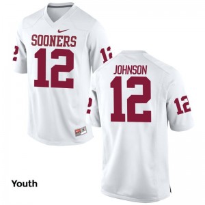OU Sooners Limited William Johnson For Kids White Jersey Youth X Large