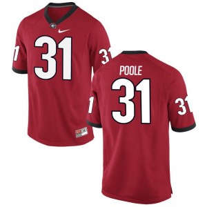 William Poole Men Red Jersey Mens XXL Limited UGA Bulldogs