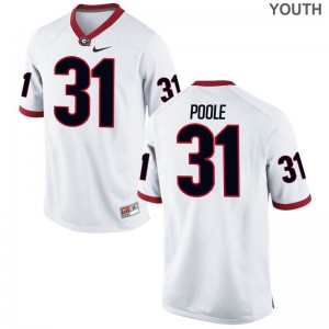William Poole Youth Jersey XL White Limited Georgia