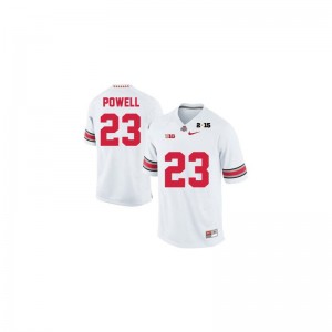 Tyvis Powell Ohio State Jerseys Youth Medium #23 White Diamond Quest 2015 Patch Limited Youth(Kids)