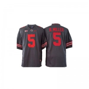 Braxton Miller For Kids Ohio State Jersey #5 Gray Limited Jersey