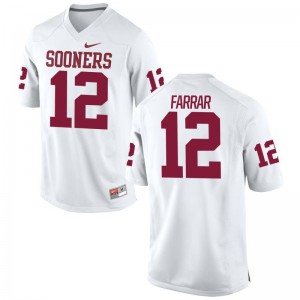 OU Sooners Zach Farrar Jerseys Youth Small For Kids Limited White