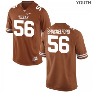 Zach Shackelford Youth(Kids) Orange Jersey Youth X Large University of Texas Limited